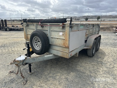 2016 Carson DT122 12 ft T/A Dump Utility Trailer