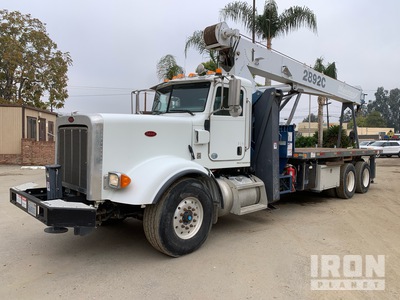 2012 Manitex 2892C 28 ton Straight Boom on 2012 Peterbilt 367 6x4 Crane Truck