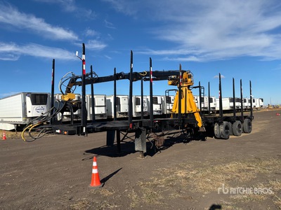 2000 Manac 52 ft Tri/A Hayrack Self Loading Log Trailer