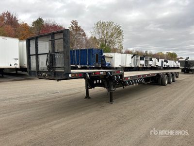 2012 Deloupe EB53 53 ft Tri/A Single Drop Stufendeck-Anhänger