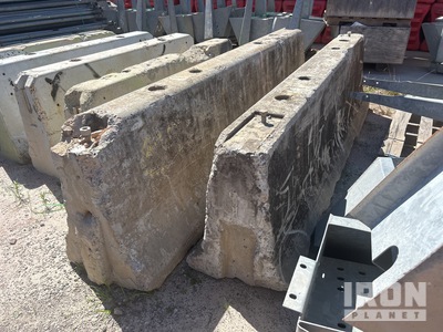 Quantity of (2) x 3 m F Type Concrete Barrera