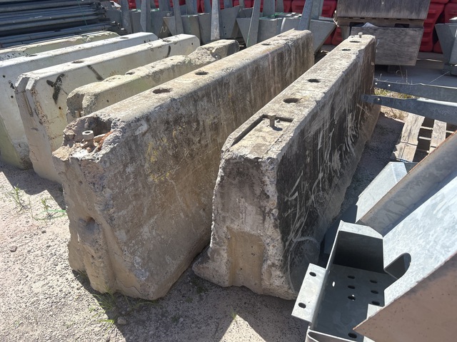 Quantity of (2) 3 m F Type Concrete Barrier Quantity of (2) 3 m F Type Concrete Barrier
