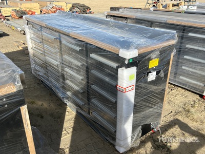 7FT-20D-01C 7 ft 20-Drawer Heavy Duty Workbench (Unused)