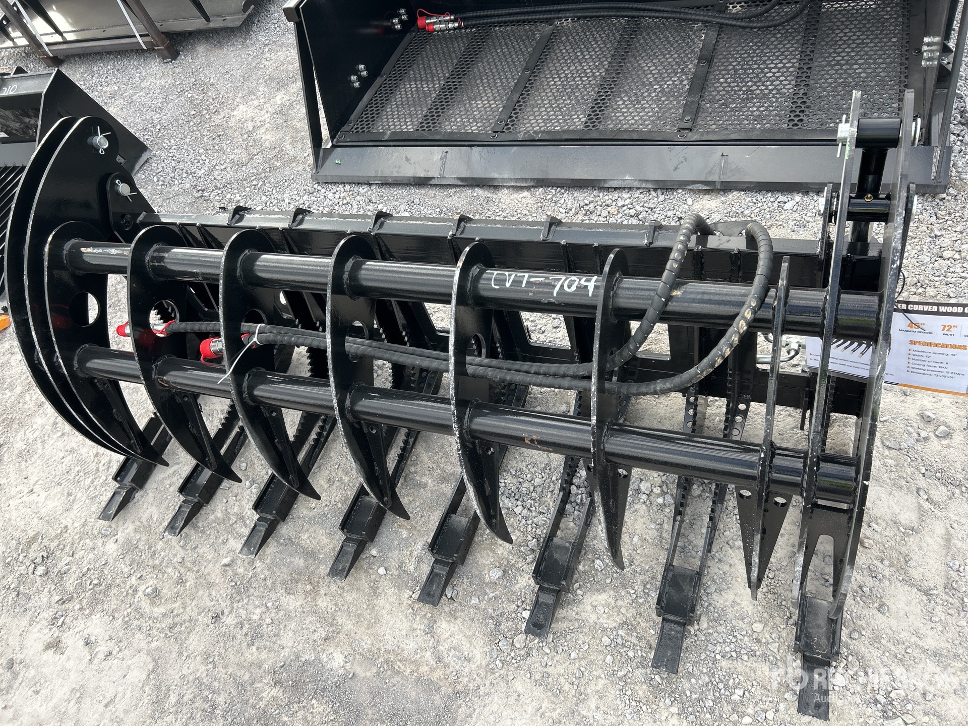 2025 GIYI GYCLG72C Skid Steer Grapple (Unused)