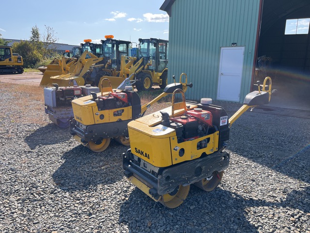 Quantity of (3) - (2) Sakai HV58 and (1) Komatsu JV06H-3 Walk Behind Roller Quantity of (3) - (2) Sakai HV58 and (1) Komatsu JV06H-3 Walk Behind Roller