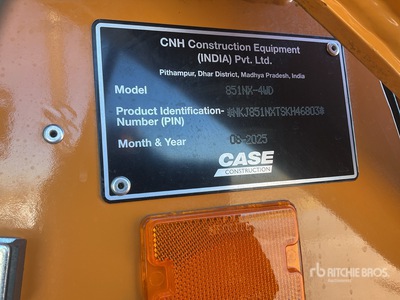 2025 Case 851NX 4x4 Retroexcavadora (Sin Usar) / Backhoe Loader (Unused)