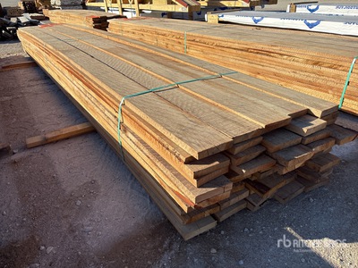 Quantity of (60) 1.5 in x 8 ft x 20 ft Trailer Decking Timmerhout
