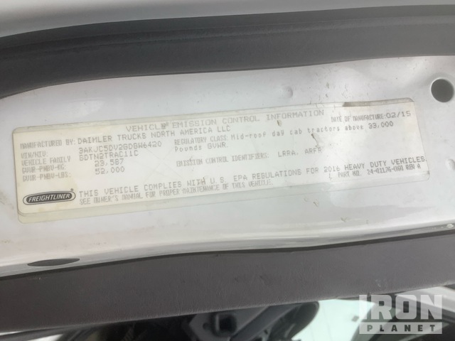 CAMIóN 2016 FREIGHTLINER