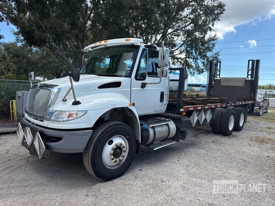 2016 International 7400 6x4 Cylinder Pallet Flatbed Truck