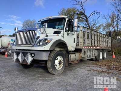 2012 International 7400 6x4 Flatbed Truck