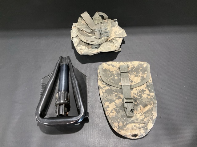 (165) Entrenching Tool Carriers, (367) Canteen Pouches & Assorted Items