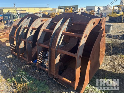 Tink 113 in High-Tip Wheel Loader Grapple Bucket - Fits Volvo L150