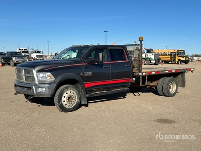 2014 Ram 5500 4x4 Crew Cab Flatbed Truck