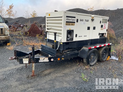 2005 Atlas Copco QAS78 65 kW Mobile Generator Set