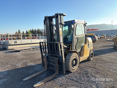 2015 Cat DP50CN1 9400 lb Cushion Tire Wózek widłowy