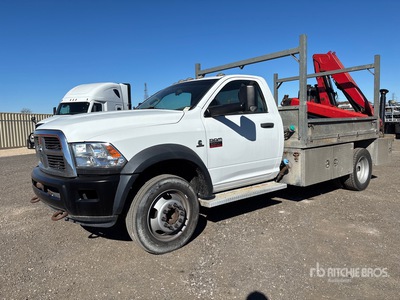 Fassi F65A.24 6129 lb Knuckle Boom on 2011 Dodge 5500 4x2 Crane Truck