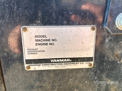 2020 Yanmar SV100-2A Minigraafmachine