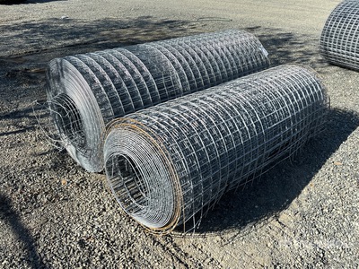 Quantity of (2) 200 ft x 6 ft Galvanized Rolls of Gabion Mesh Staccionata (Unused)