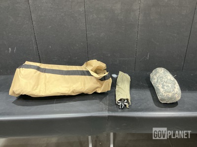 (12) Tent Bags, (11) ICS Improved Combat Shelters & Assorted Items