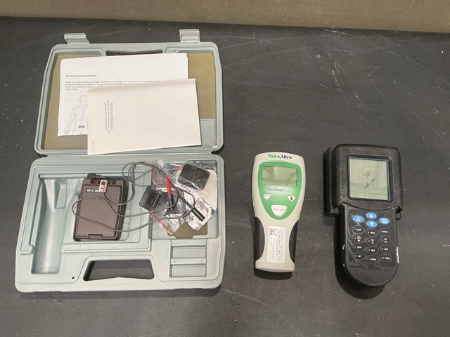 (3) TENS Units, (4) Medical Thermometers, (4) Multimeters & Assorted Items