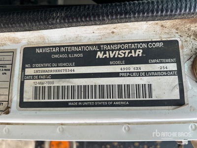 1999 International 4900 6x4 Flatbed Truck