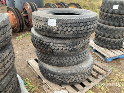 Quantity of (4) 295/75R22.5 Tires