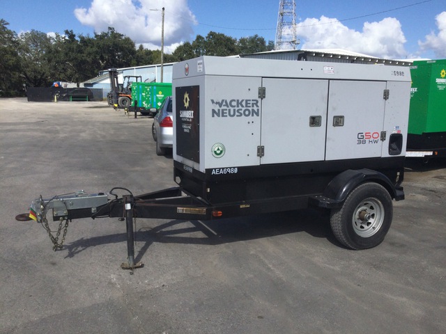 2019 Wacker Neuson G50 38 kW Mobile Generator Set (Inoperable) 2019 Wacker Neuson G50 38 kW Mobile Generator Set (Inoperable)