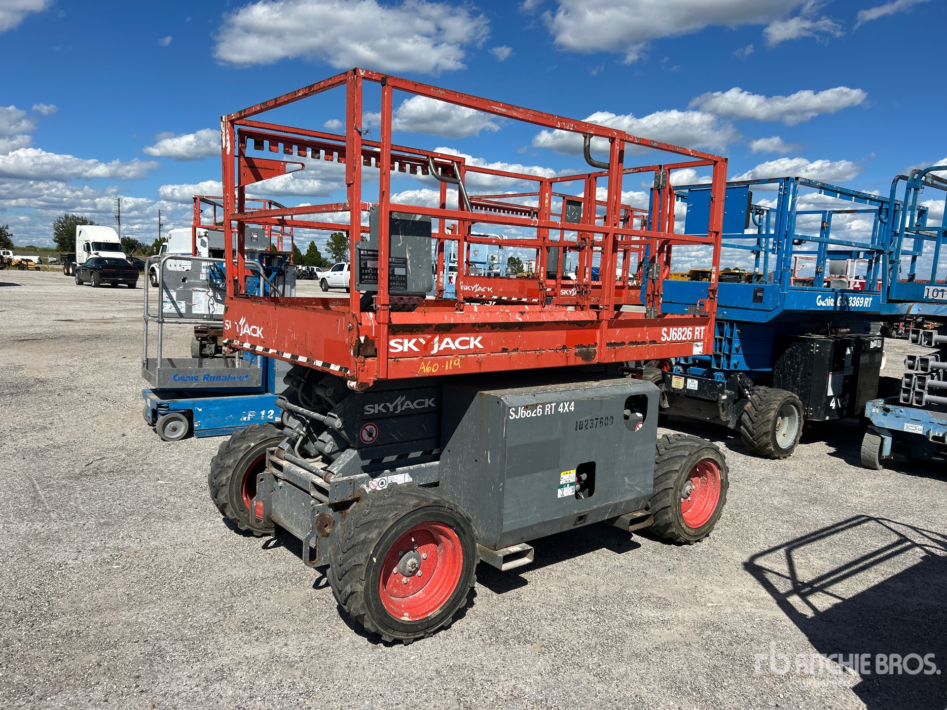 2018 Skyjack SJ6826 RT 4x4 Diesel Scissor Lift