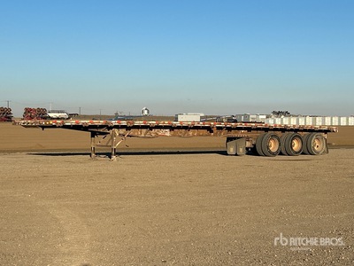 1997 Manac 53 ft Tri/A Flatbed Trailer