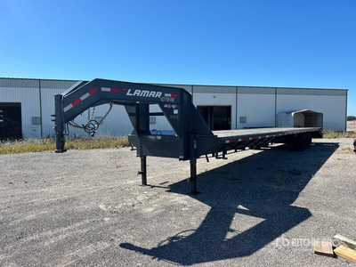 2024 Lamar FD02402A 6400 lb 42 ft T/A Gooseneck Remolque Portamaquinaria
