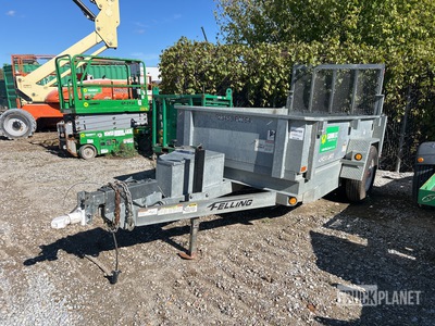 2017 Felling FT-6DTE-G 10 ft S/A Dump Utility Trailer