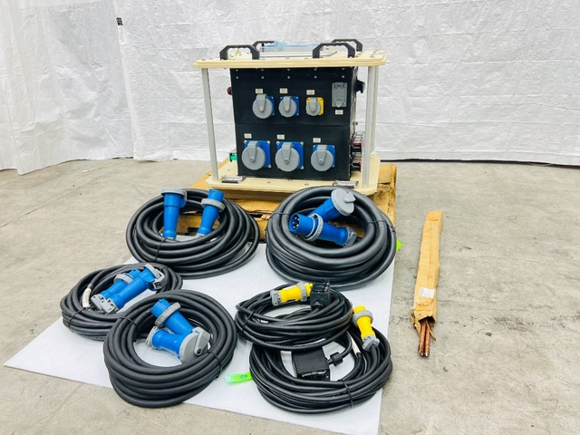 LEX 100kW 350 Amp Power Distribution Spider Box w/ Power Cords (Unused)