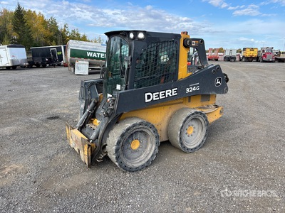 2019 John Deere 324G Two-Speed Chargeuse à direction à glissement