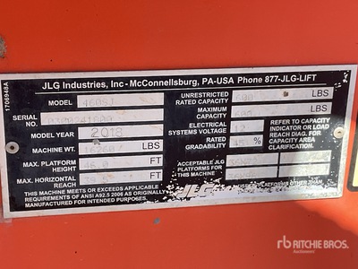 2018 JLG 460SJ 4WD Diesel Piattaforma monobraccio