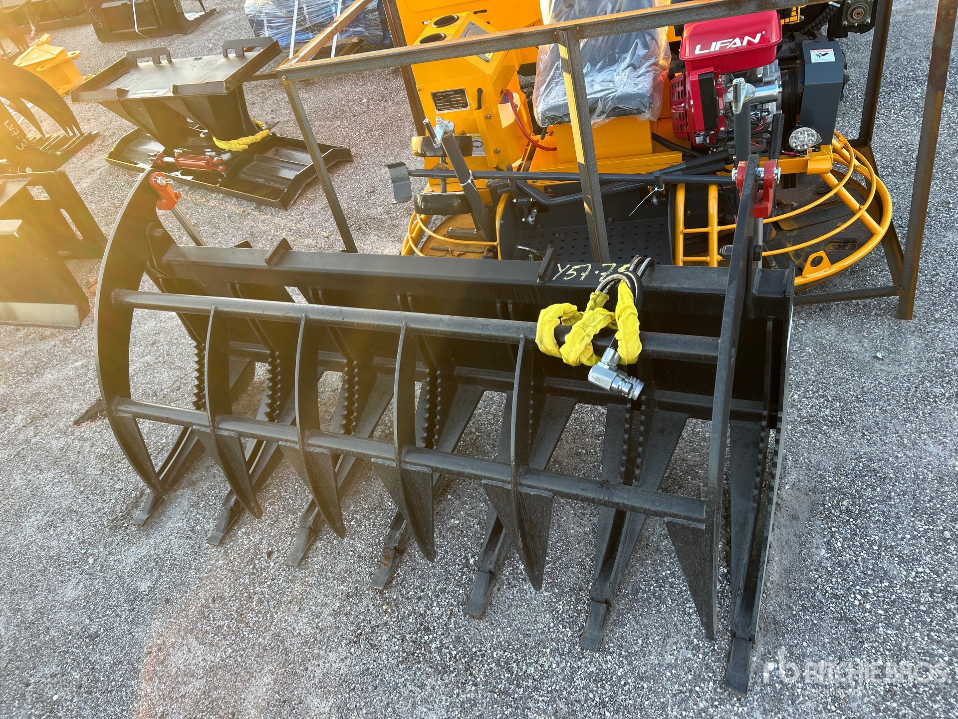 Mid-State 72 in Skid Steer Root Rake