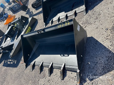 Mid-State 68 In Low Profile Skid Steer Bucket