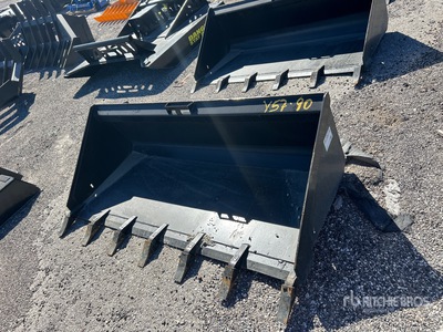 Mid-State 72 in Low Profile Skid Steer Bucket