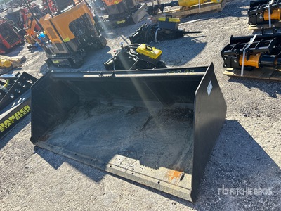 Mid-State 90 in Snow & Litter Skid Steer Bucket