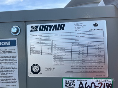 2022 Dryair CHU-2000-1200 Space Heater