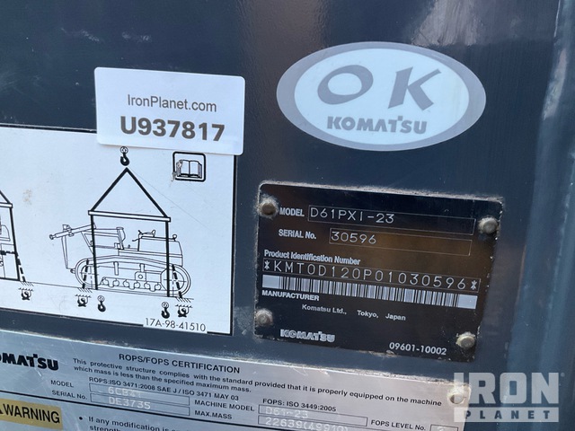 TOPADOR FRONTAL 2014 KOMATSU D61PXI23