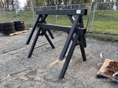 Quantity of (2) Steel Saw Horses