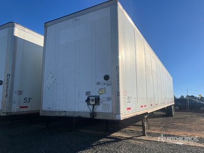 2013 Wabash DVCVHPC 53 ft x 102 in T/A Van Trailer