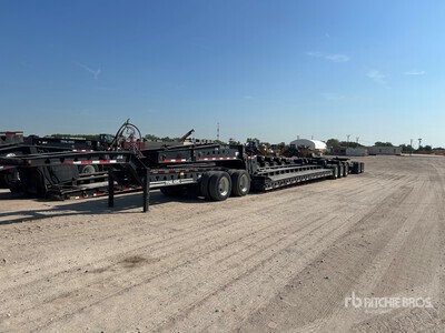 2001 Trail King TK140HDG 70 ton Tri/A Removable Gooseneck 2+3+2 10 ft Wide Rimorchio ribassato