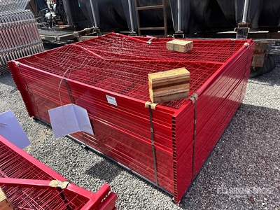 Quantity of (30) Canex 8 ft x 6 ft Powder Coated Site Fence (Unused)