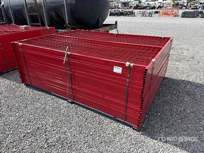 Quantity of (30) Canex 8 ft x 6 ft Powder Coated Site Fence (Unused)