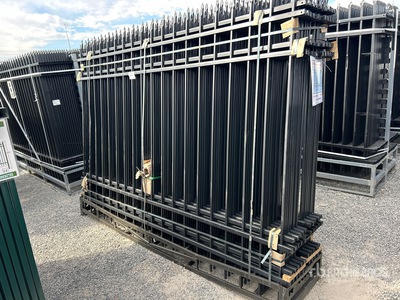 Quantity of (20) Canex 10 ft x 7 ft Powder Coated Fencing (Unused)