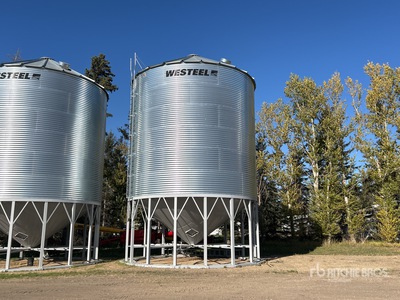 Westeel 2406 +/- 10000 bu 6 Ring Hopper Grain Bin