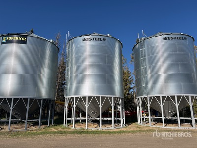 Westeel 2406 +/- 10000 bu 6 Ring Hopper Grain Bin