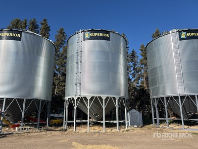 Superior 2406 +/- 10000 bu 6 Ring Hopper Grain Bin