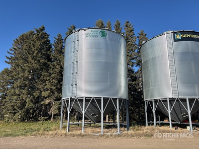 Crop Production Services 2406 +/- 10000 bu 6 Ring Hopper Grain Bin